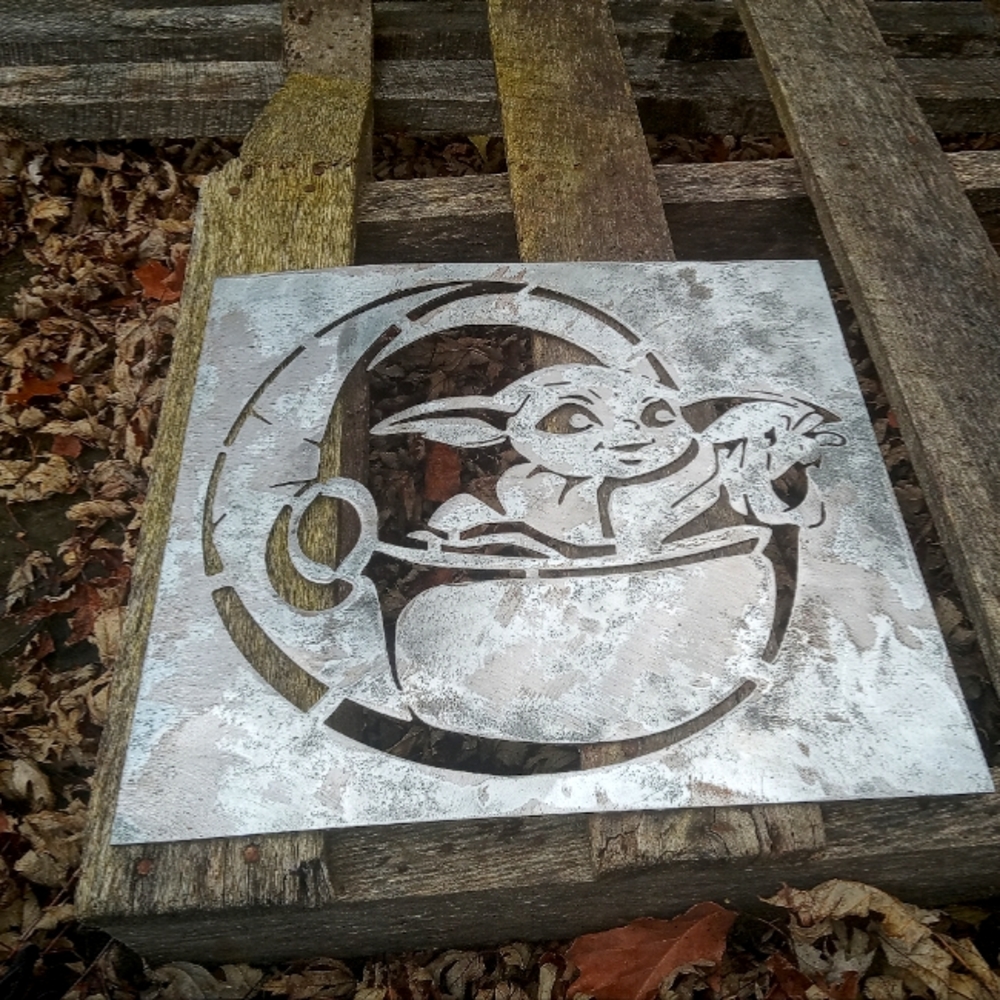 Yoda from star wars sign/ poster